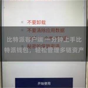 比特派客户端 一分钟上手比特派钱包，轻松管理多链资产