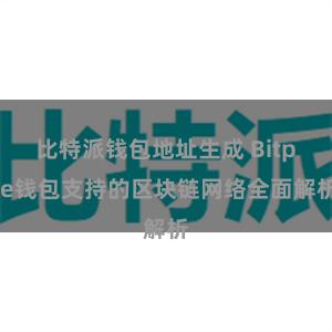 比特派钱包地址生成 Bitpie钱包支持的区块链网络全面解析