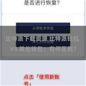 比特派下载资源 比特派钱包 VS 其他钱包：有何区别？
