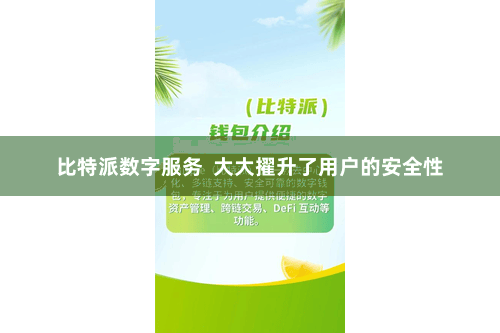 比特派数字服务  大大擢升了用户的安全性
