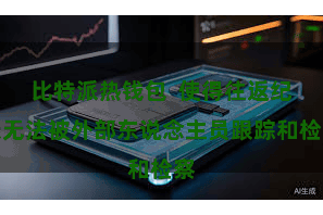 比特派热钱包  使得往返纪录无法被外部东说念主员跟踪和检察